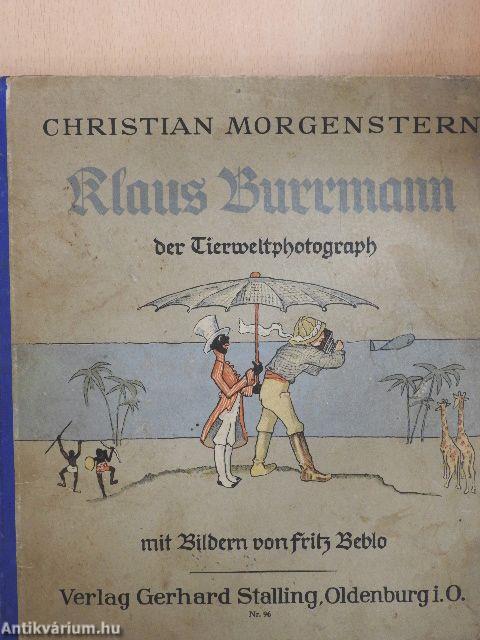 Klaus Burrmann, der Tierweltphotograph