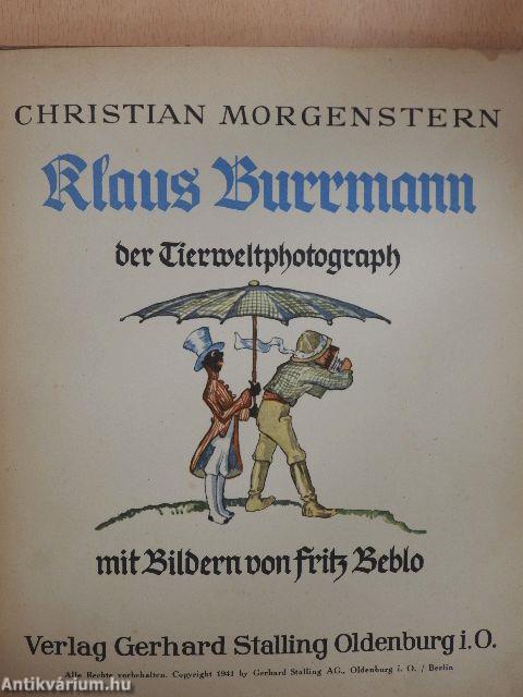 Klaus Burrmann, der Tierweltphotograph