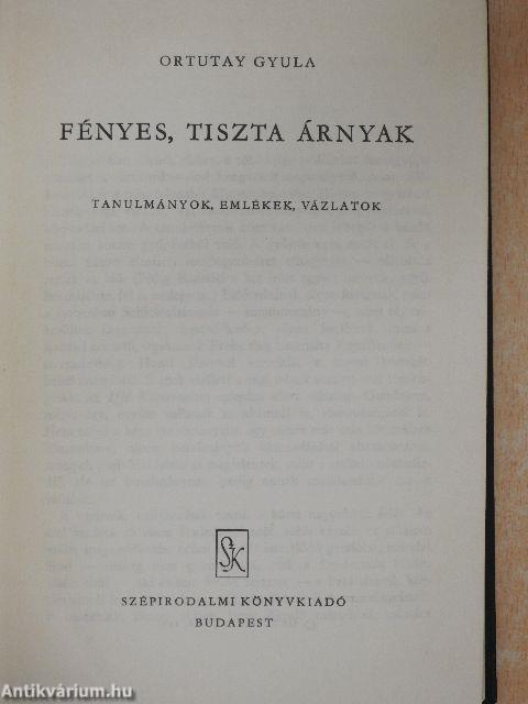 Fényes, tiszta árnyak