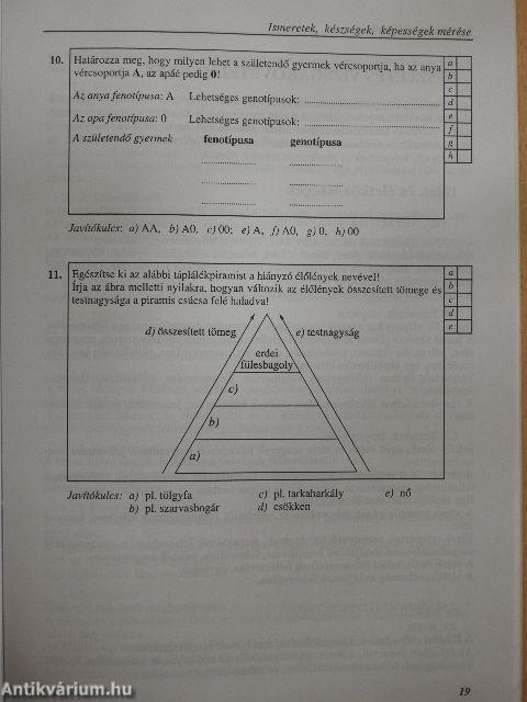 Alapműveltségi vizsga - Biológia