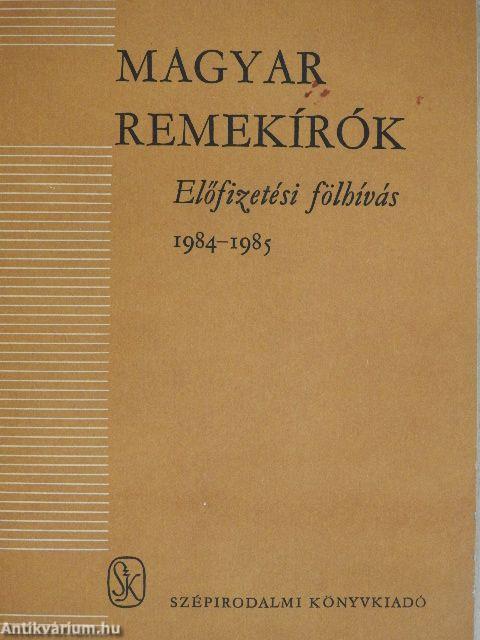 Magyar Remekírók 1984-1985