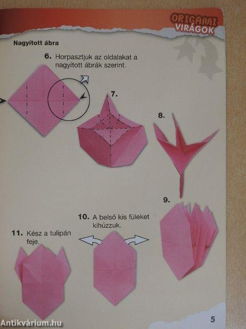 Origami virágok