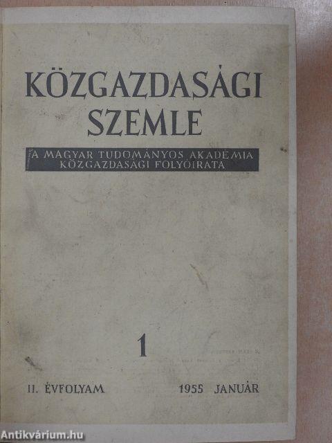 Közgazdasági Szemle 1955. január-december I-II.