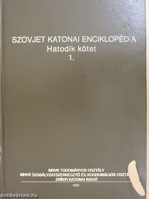 Szovjet katonai enciklopédia VI/1-3.