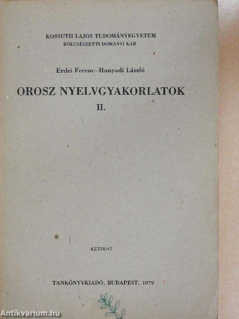 Orosz nyelvgyakorlatok II.