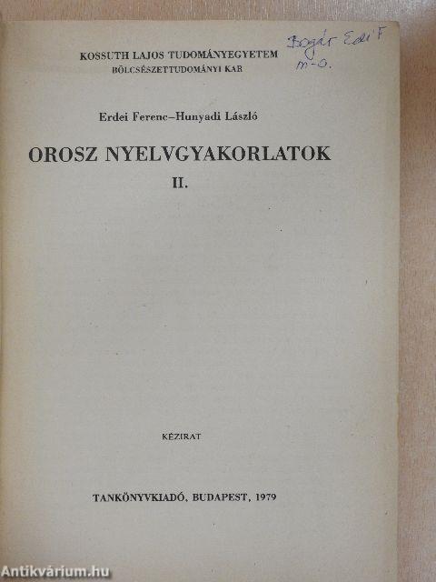 Orosz nyelvgyakorlatok II.