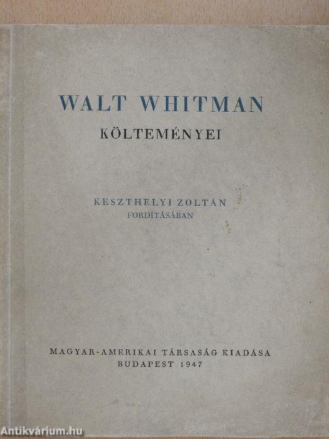 Walt Whitman költeményei