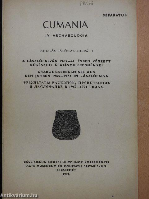 A Lászlófalván 1969-74. évben végzett régészeti ásatások eredményei