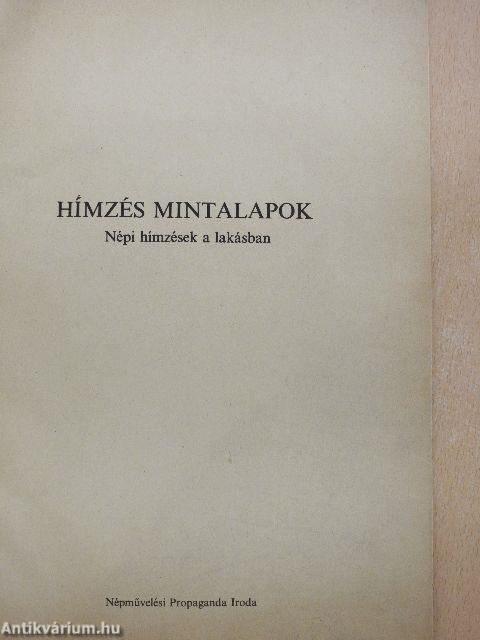 Hímzés mintalapok