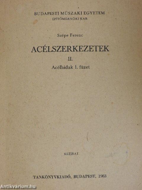 Acélszerkezetek II.