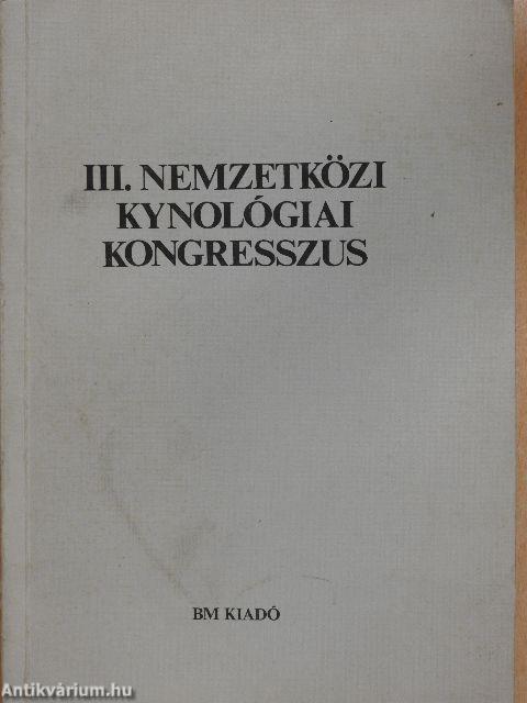 III. Nemzetközi kynológiai kongresszus