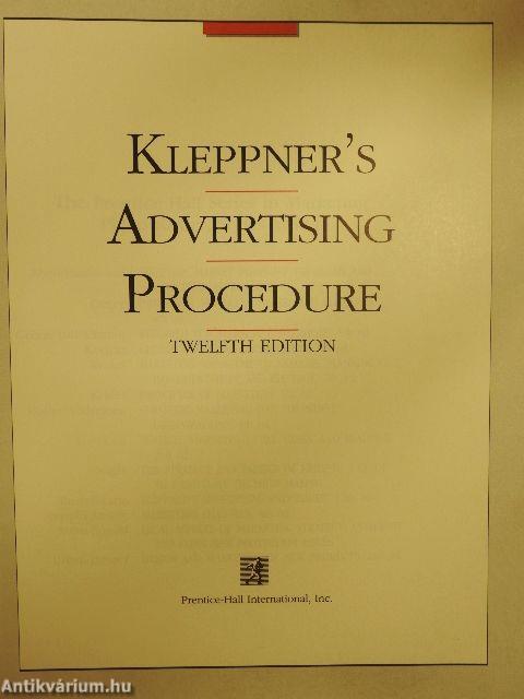 Kleppner's Advertising Procedure