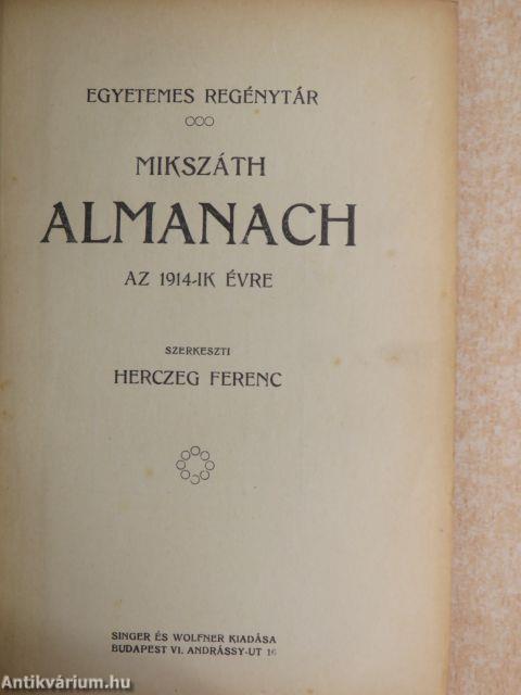 Mikszáth Almanach az 1914-ik évre