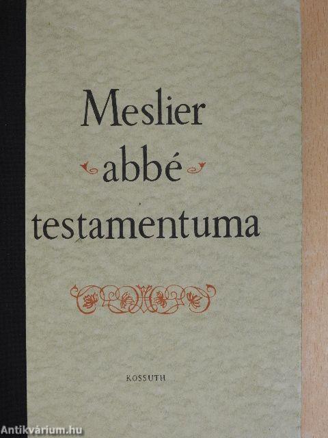 Meslier abbé testamentuma