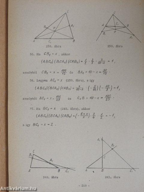 Geometriai példatár II.