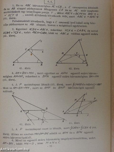 Geometriai példatár I.