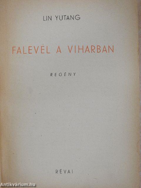 Falevél a viharban