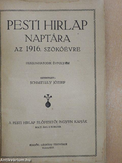 Pesti Hirlap Naptára 1916.