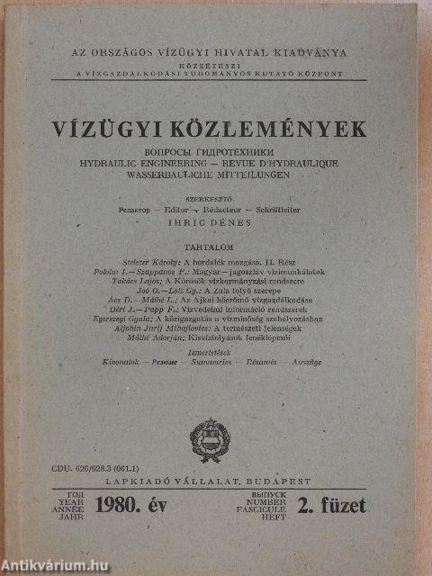 Vízügyi Közlemények 1980/2.