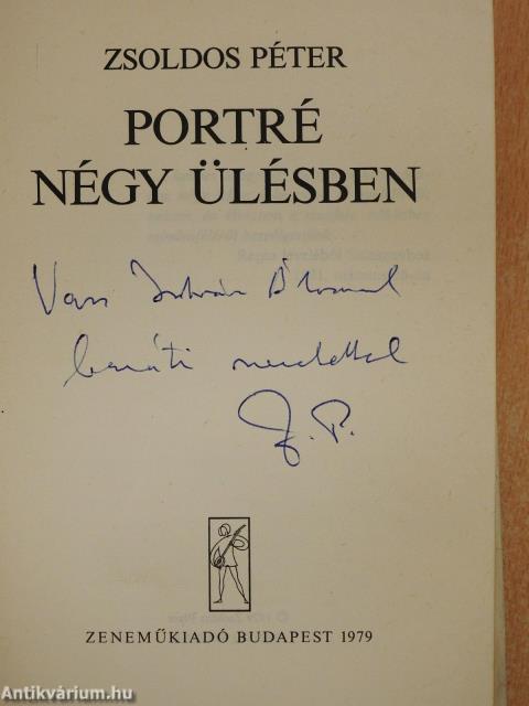 Portré négy ülésben (dedikált példány)