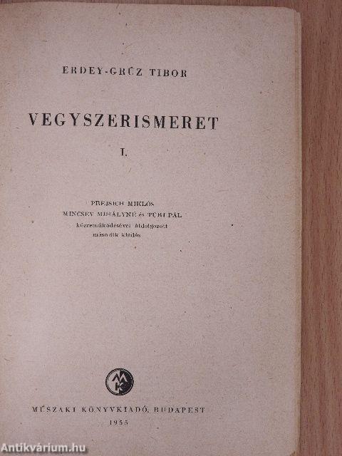 Vegyszerismeret I. 