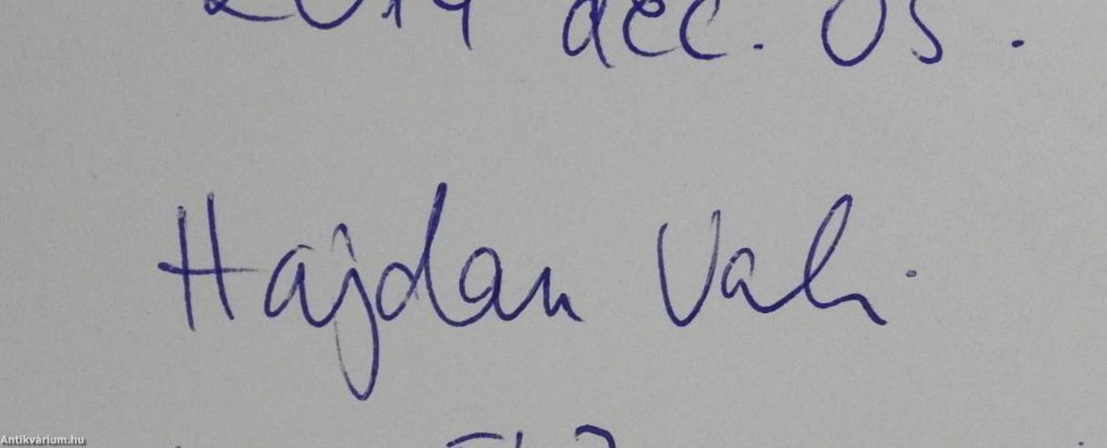 Fülbe Vali (dedikált példány)