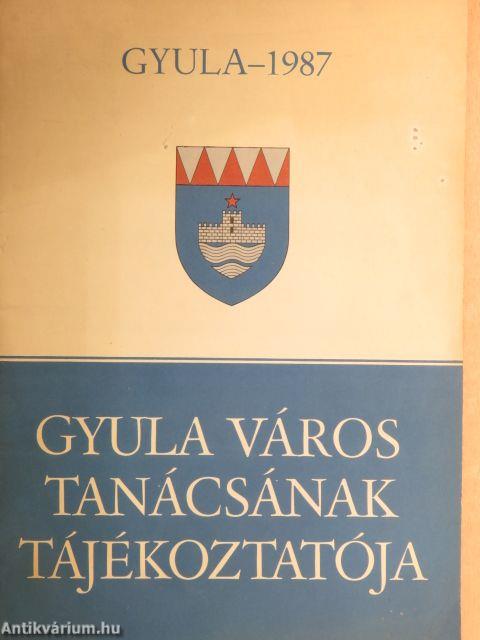 Gyula város tanácsának tájékoztatója 1987