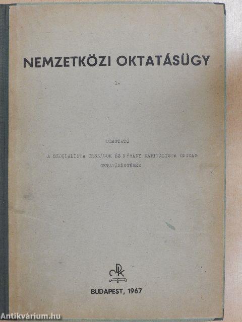 Nemzetközi oktatásügy 1.