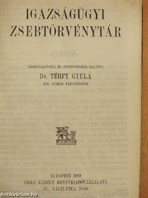 Igazságügyi zsebtörvénytár