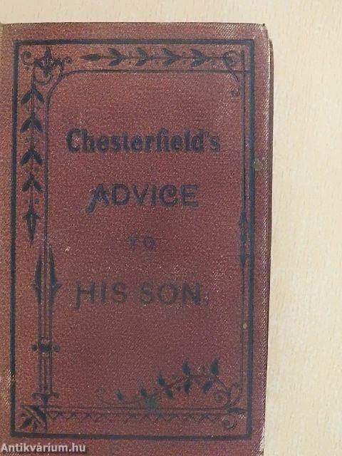 Chesterfield's advice to his son (Dr. Castiglione László könyvtárából)