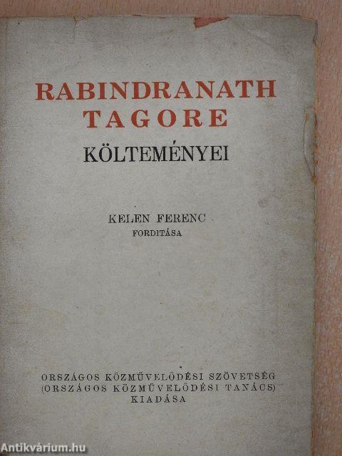 Rabindranath Tagore költeményei (Dr. Castiglione László könyvtárából)