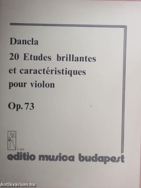 20 etudes brillantes et caractéristiques pour violon Op. 73.