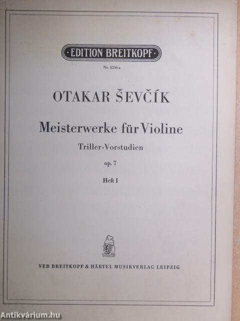 Meisterwerke für Violine Heft I.