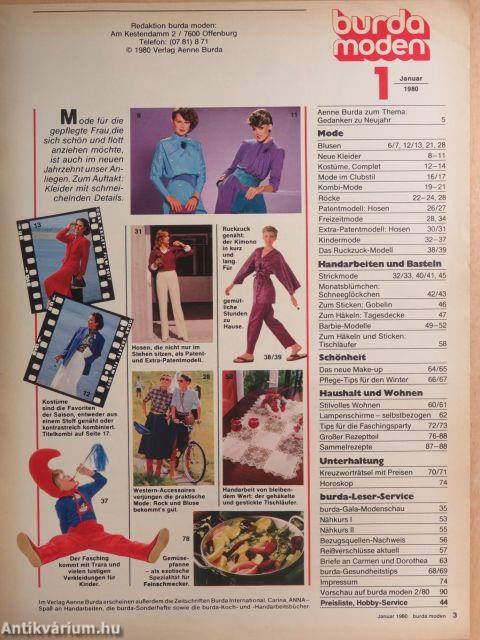 Burda Moden Januar 1980