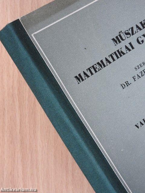 Műszaki matematikai gyakorlatok C. V.