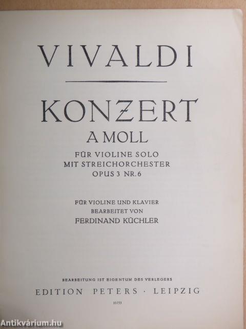 Violinkonzert A-moll Op. 3. Nr. 6.