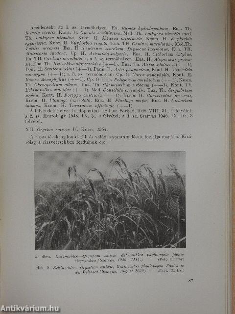 Növényvédelmi Kutató Intézet Évkönyve 1957-1960.