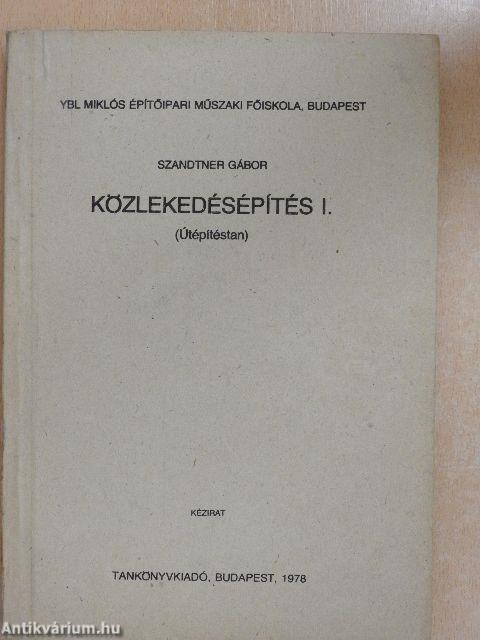 Közlekedésépítés I.