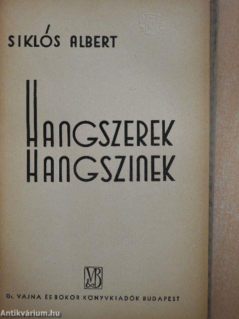 Hangszerek/Hangszinek