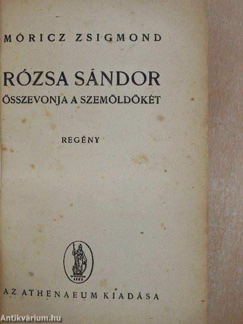 Rózsa Sándor összevonja a szemöldökét