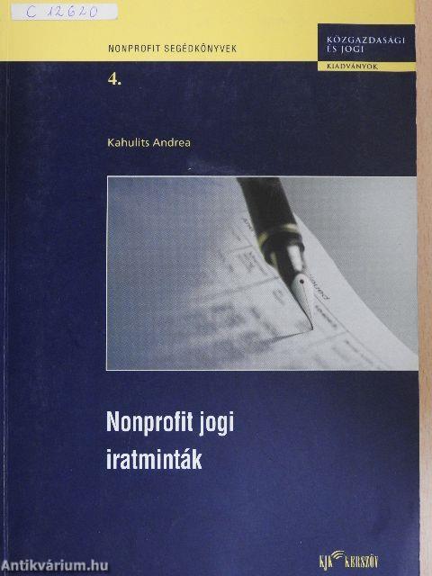 Nonprofit jogi iratminták