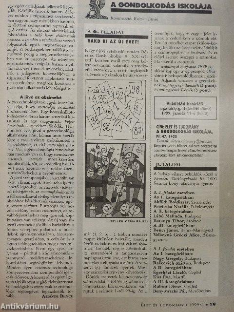 Élet és Tudomány 1999. (nem teljes évfolyam)