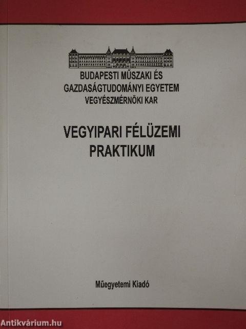 Vegyipari félüzemi praktikum