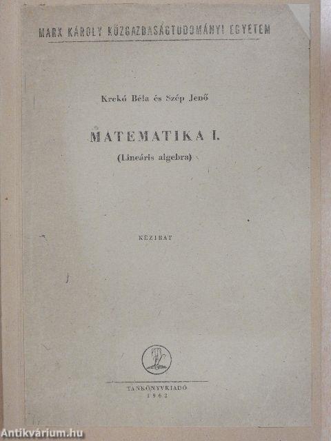 Matematika I.