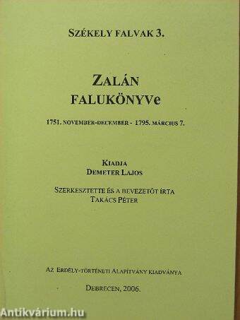 Zalán falukönyve