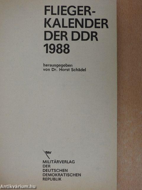 Flieger Kalender der DDR 1988