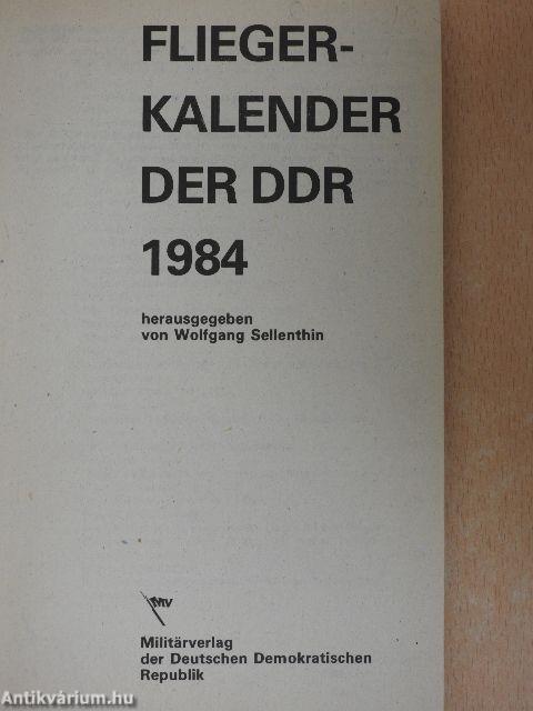 Flieger Kalender der DDR 1984