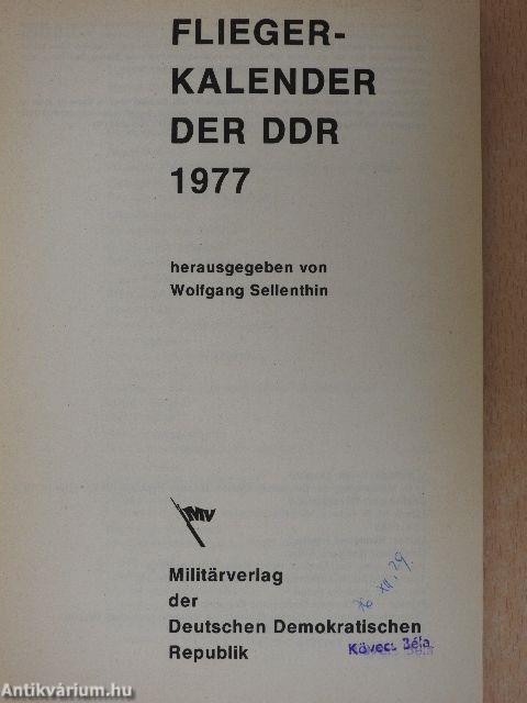 Fliegerkalender der DDR 1977