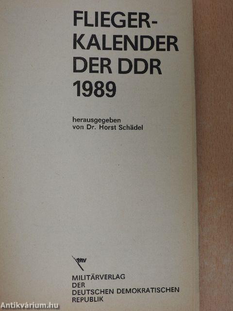 Fliegerkalender der DDR 1989