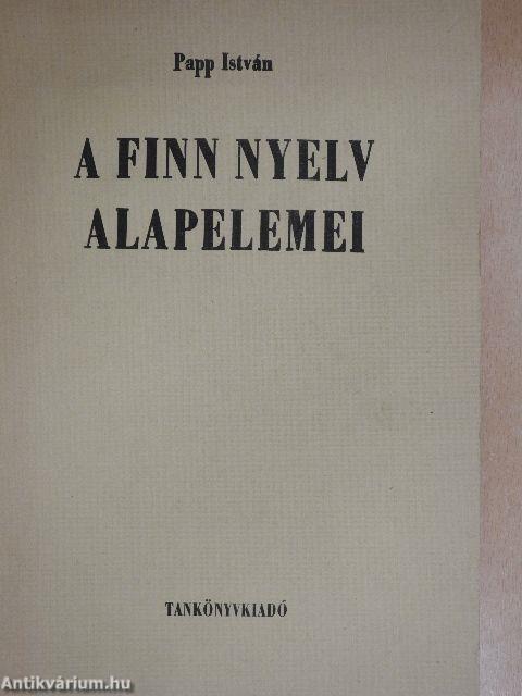 A finn nyelv alapelemei